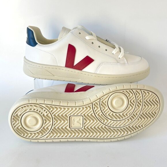 Veja V12 White Marsala Red Nautico Men Size 42 US9 - Picture 4 of 12